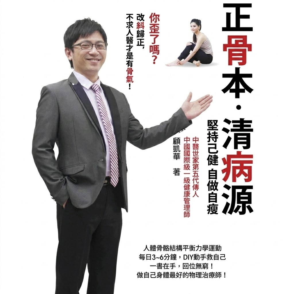 顧凱華老師著作《正骨本・清病源》- 筋骨調理暢銷書
